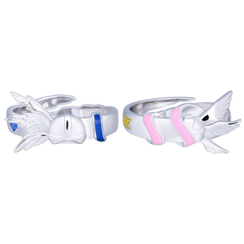 Anime Digimon Angewomon and Angemon Ring Couple Jewelry Anime